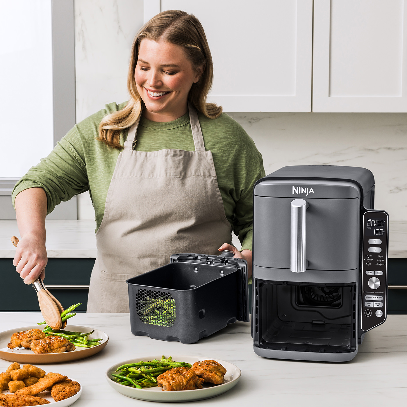 Double Stack:<br/> Air fryer doble vertical